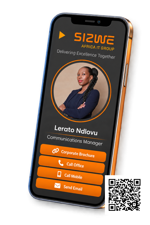 Sizwe DigiCard with QR Code